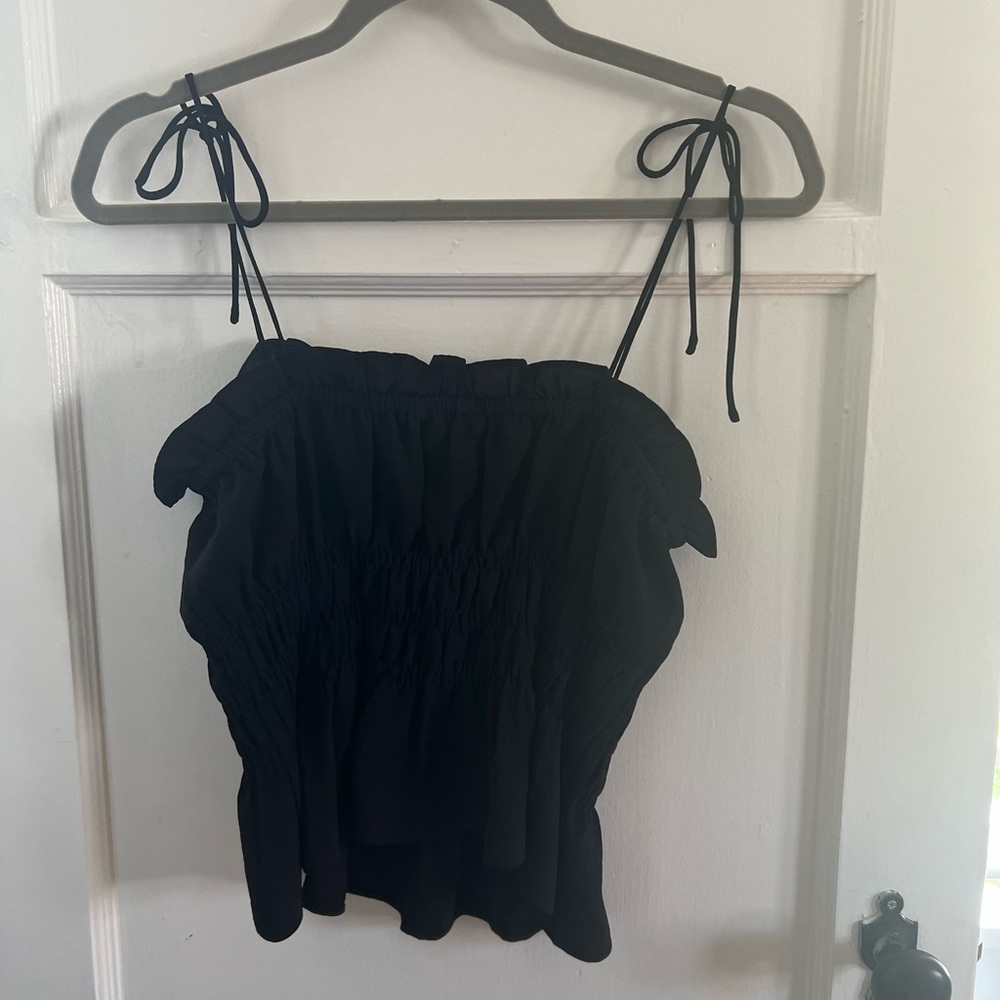 Topshop sinched black tank